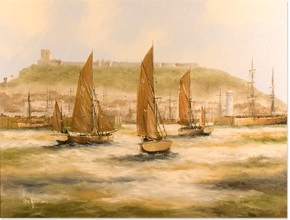 Ken Hammond - Marine Scene, Original Oil Painting