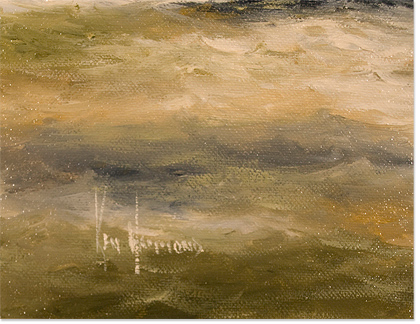 Ken Hammond | Marine Scene, Original Oil Painting on Canvas