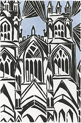Kirsty Maclennan, Original linocut print, York Minster