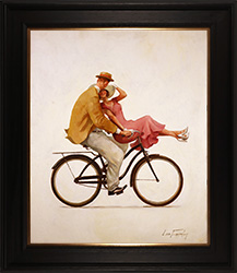 Lee Fearnley, Original oil painting on panel, Ride Home