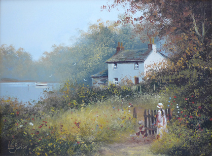 Les Parson - Country Scene, Original Oil