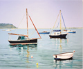 Linda Monk, Original oil painting on canvas, The Harbour