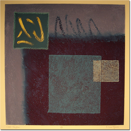 Mark Spain, Cool Rhythm, Signed Limited Edition Collagraph