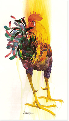 Mary Ann Rogers, Guinea Fowl, Signed Limited Edition Print