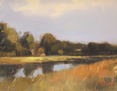Michael John Ashcroft, ROI, Original oil painting on panel, Early Rise