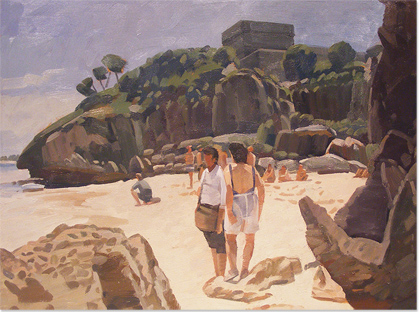 Michael Kirkbride, original oil painting on panel