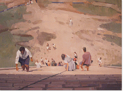 Michael Kirkbride, original oil painting on panel