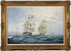 Neil Foggo, Original oil painting on canvas, A Full Broadside