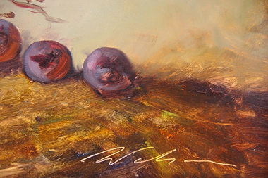 Paul Wilson | Original Oil Painting, Grapes