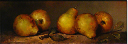 Paul Wilson - Pears,  Original Oil Painting