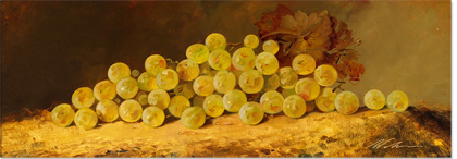 Paul Wilson, Grapes. Original Oil Painting