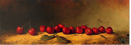Paul Wilson, Cherries. Original Oil Painting