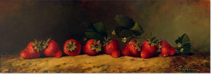 Paul Wilson, Strawberries. Original Oil Painting