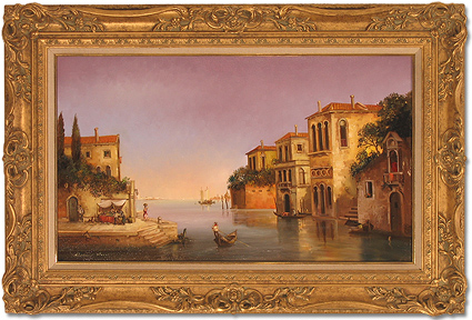Richard Rossi - Venice, Original Oil Painting