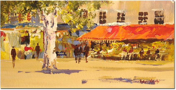 Roberto Luigi Valente, Signed, original acrylic on board 