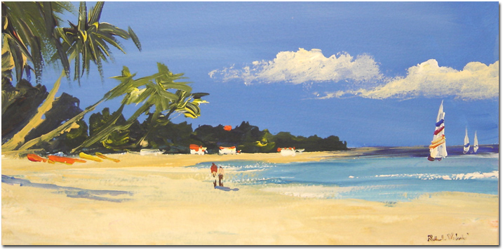 Roberto Luigi Valente, Signed, original acrylic on board 