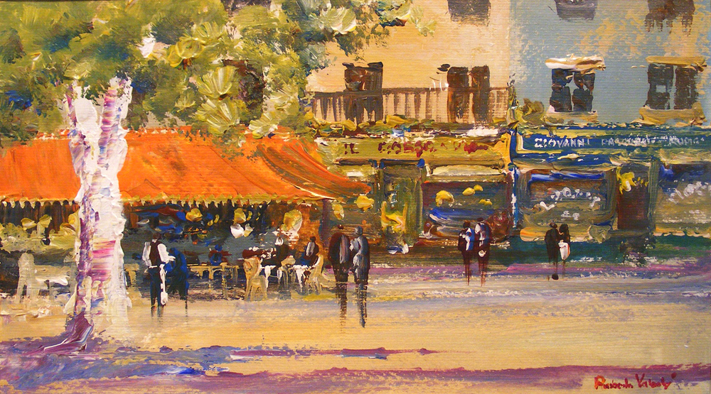 Roberto Luigi Valente, Signed, original acrylic on board 