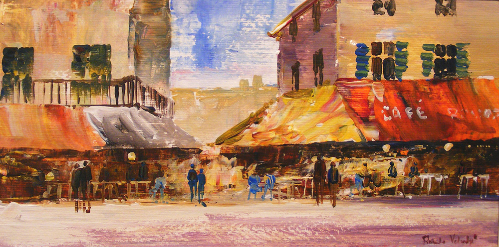 Roberto Luigi Valente, Signed, original acrylic on board 
