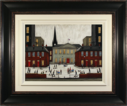 Sean Durkin, Original oil painting on panel, The Town Square
