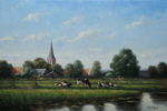 Simon Balyon, Original oil painting on panel 