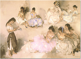 Sir William Russell Flint, Variations VI - Limited Edition Print