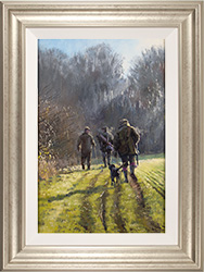 Stephen Hawkins, Original oil painting on panel, The Shooting Party, North Yorkshire