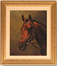 Stephen Park, Original oil painting on canvas, Race Horse