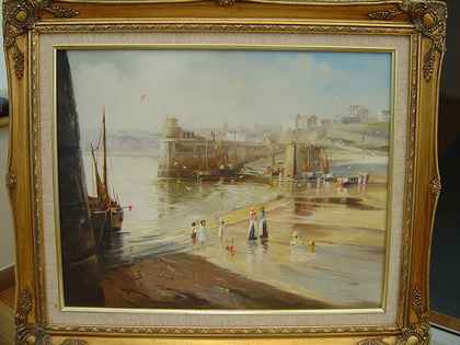 Ted Dyer, original oil painting on canvas