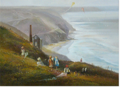 Ted Dyer, original oil painting on canvas