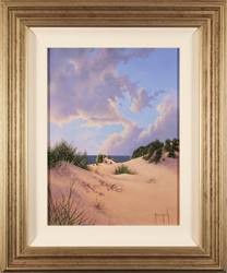 Terry Grundy, Original oil painting on panel, Sand, Sea and Sky