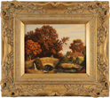 Vincent Selby, Original oil painting on panel, Autumn, One of a Set of 'Four Seasons'