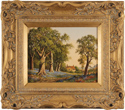 Vincent Selby, Original oil painting on panel, Summer, One of a Set of 'Four Seasons'