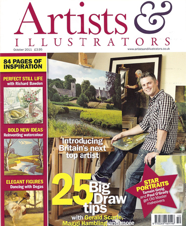 Michael James Smith, Artists and Illustrators Front Cover, October 2012