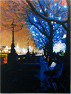 Annie Ralli, Limited edition print, Orange Evening Medium image. Click to enlarge