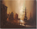 Barry Hilton, Original oil painting on canvas, Harbour Scene Medium image. Click to enlarge
