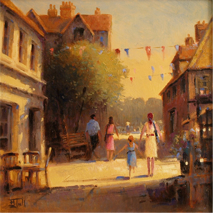 Brian Jull, Original oil painting on canvas, Afternoon Bliss.