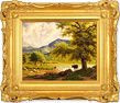 Daniel Van Der Putten, Original oil painting on panel, British Countryside Medium image. Click to enlarge