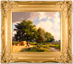 Daniel Van Der Putten, Original oil painting on panel, British Countryside Medium image. Click to enlarge