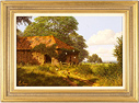 Edward Hersey, Original oil painting on canvas, Cotswolds Farm  Medium image. Click to enlarge