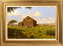 Edward Hersey, Original oil painting on canvas, Swaledale Farm Medium image. Click to enlarge