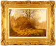 Edward Hersey, Original oil painting on canvas, Cotswolds Farm  Medium image. Click to enlarge