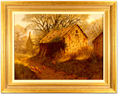 Edward Hersey, Original oil painting on canvas, Cotswolds Farm  Medium image. Click to enlarge