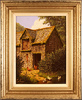 Edward Hersey, Original oil painting on canvas, Cotswolds Farm  Medium image. Click to enlarge