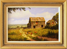 Edward Hersey, Original oil painting on canvas, Cotswolds Farm Medium image. Click to enlarge