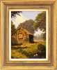 Edward Hersey, Original oil painting on canvas, Cotswolds Barn Medium image. Click to enlarge