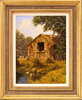 Edward Hersey, Original oil painting on canvas, Cotswolds Barn  Medium image. Click to enlarge