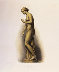 Engraving, Hand coloured restrike engraving, Marble Medium image. Click to enlarge