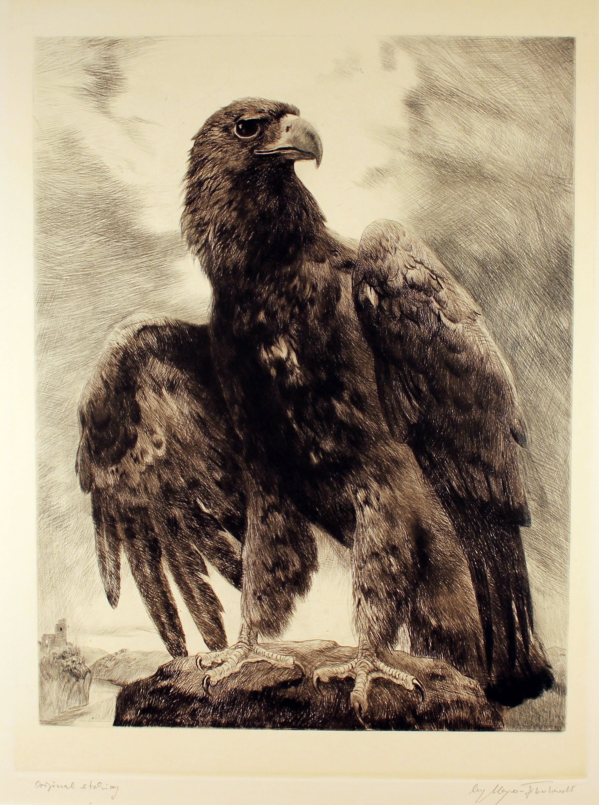 Engraving Engraving, Eagle, Art to buy online (RefENGR1443)