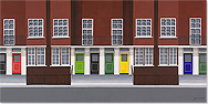 Gemma Detti, Original acrylic painting on canvas, Colouring Marylebone Medium image. Click to enlarge