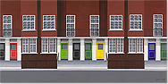 Gemma Detti, Original acrylic painting on canvas, Colouring Marylebone